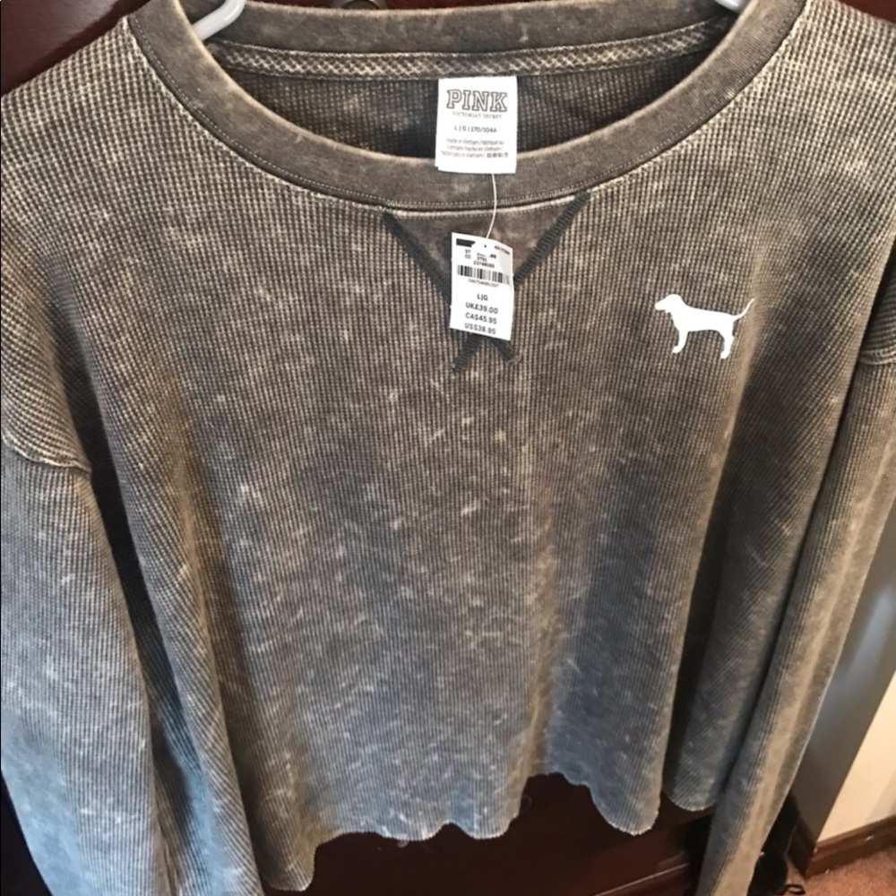 Pink crop long sleeve